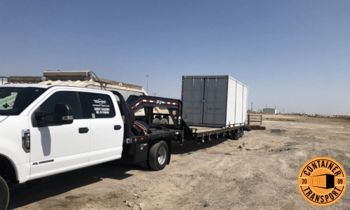 Transporting a 20ft Container.
