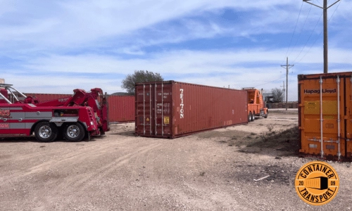 Containers ready for transport.
