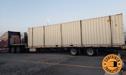Container on a Trailer.