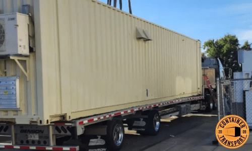 Transporting a Cannabis Extraction Facility on a trailer.