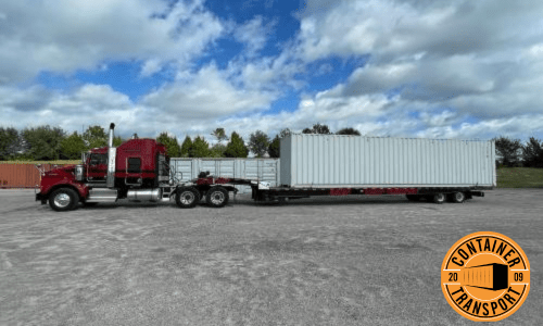 Container on a Trailer.
