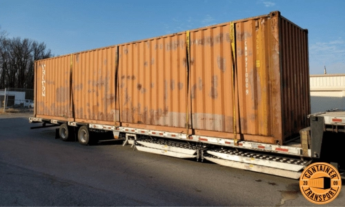 Custom 40ft high cube container transport.