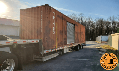 Shipping custom 40ft High Cube container.