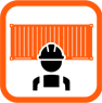 an icon of a man wearing a hard hat