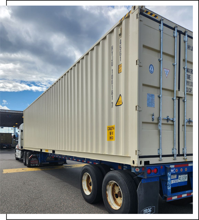 Container on a Trailer