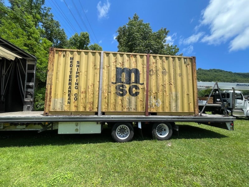 Container on a Trailer.