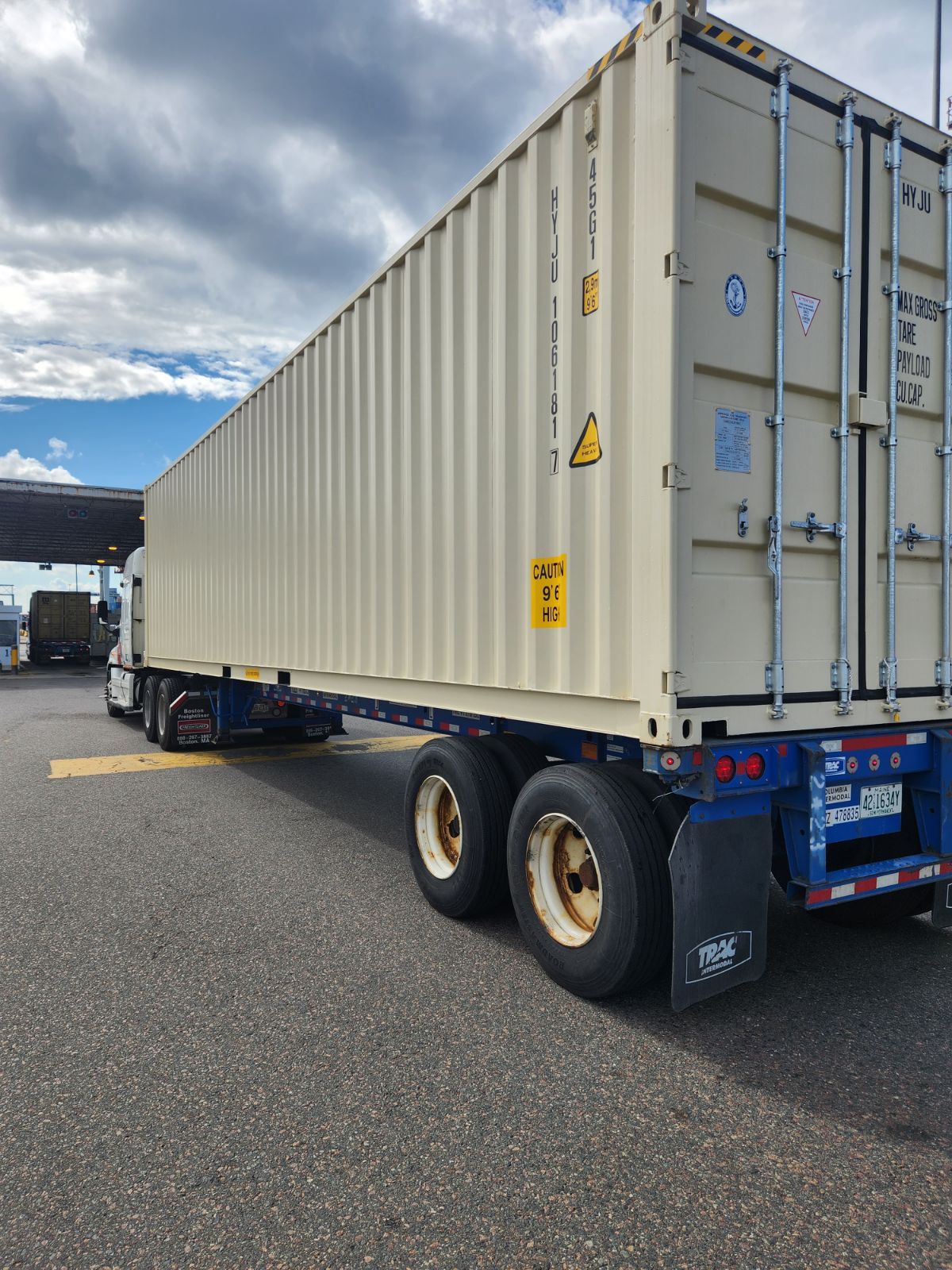 40ft Container on a Trailer.