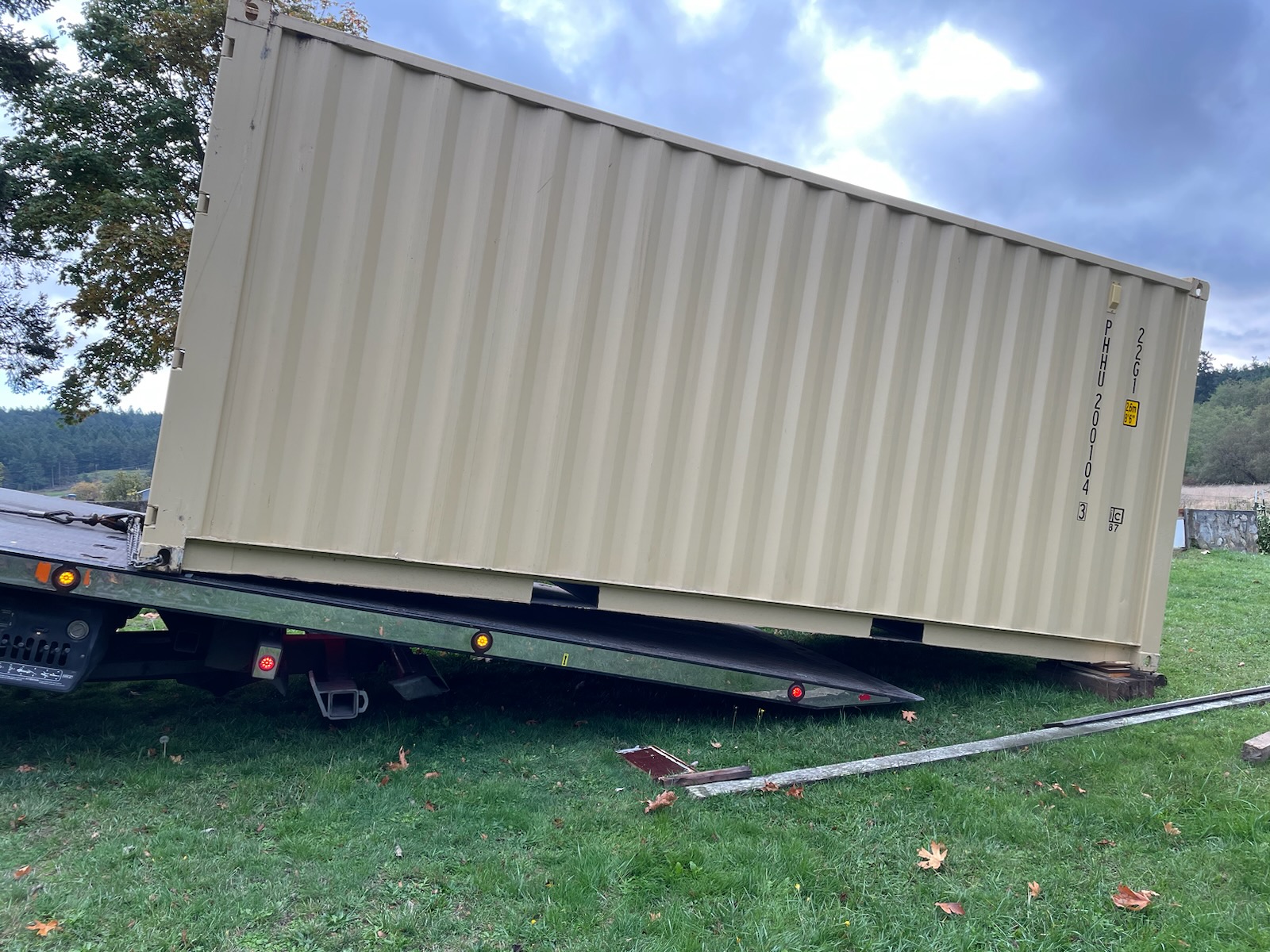 Container on a Trailer