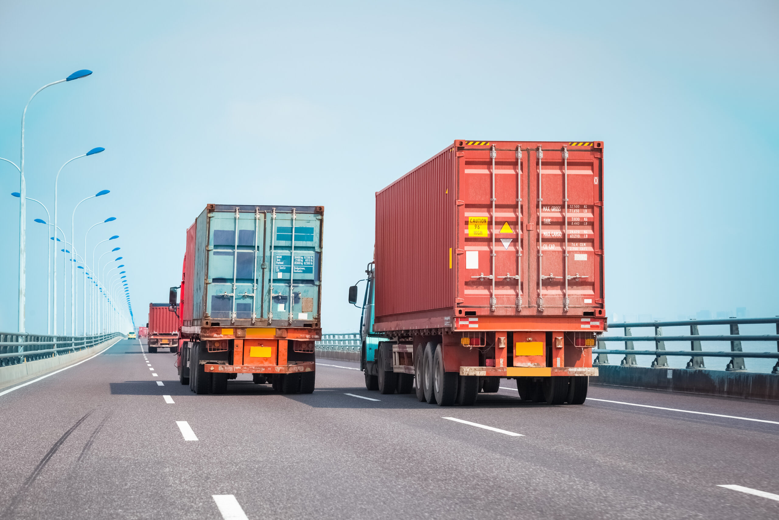 Container on a Trailer.