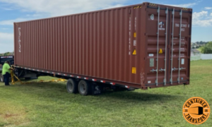 Flatbed Trailer Container Transport