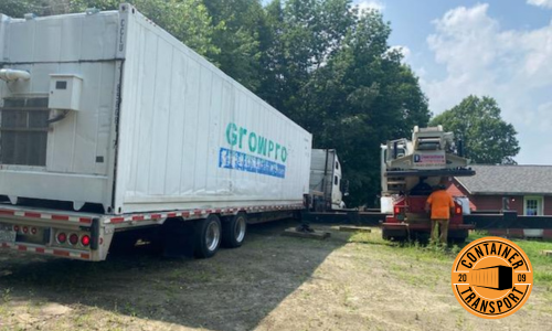 Growpro Container on a trailer.