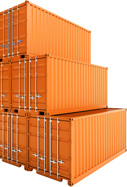 containers stacked