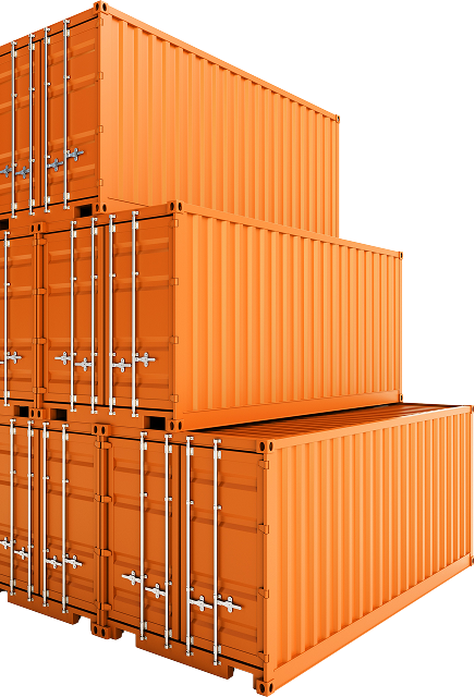 Container storage facility background