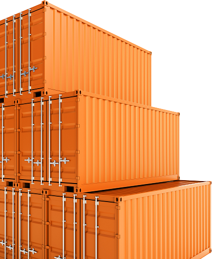 Container storage facility background