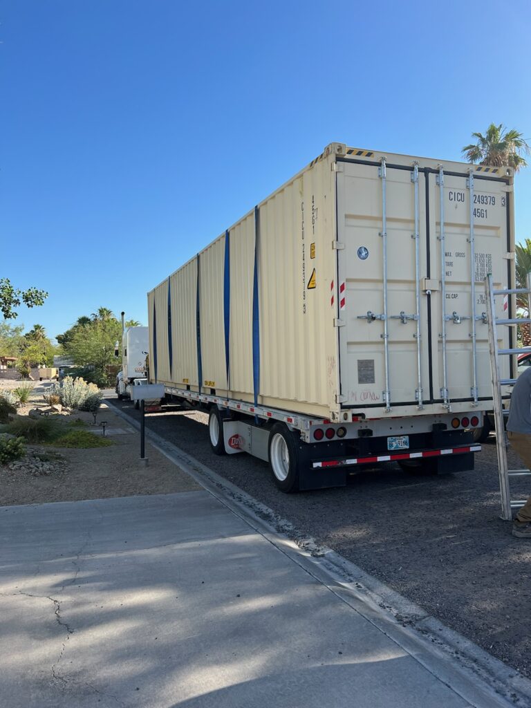 Container on a Trailer