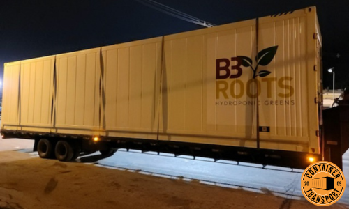 44ft Container loaded on Trailer.