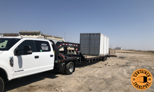 Transporting a 20ft Container.