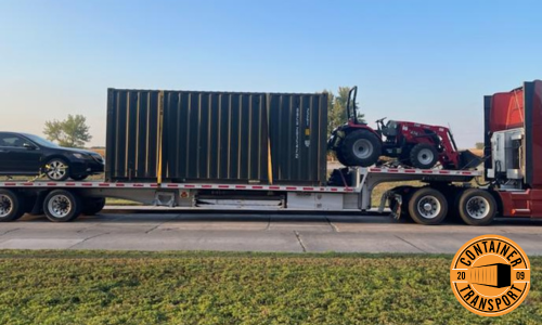 container and tractor transport