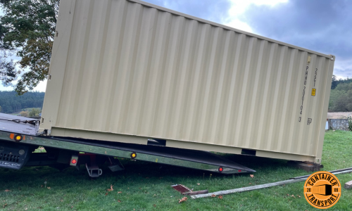 Container being loaded