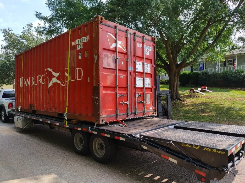 Container on a Trailer.