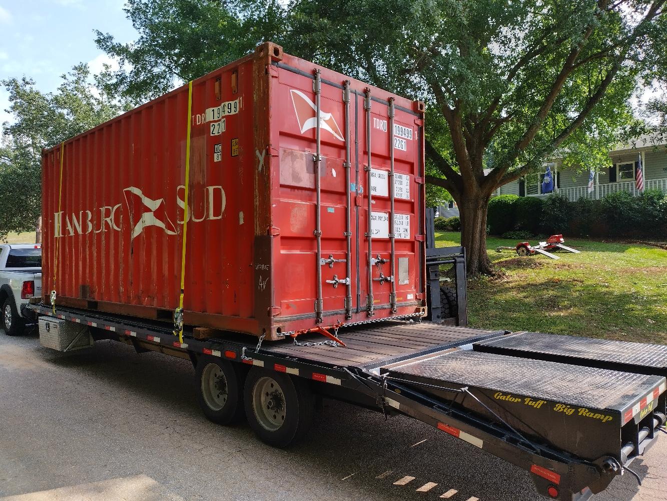 Transporting a container