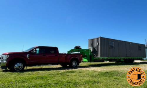 Shipping a Container on Trailer.