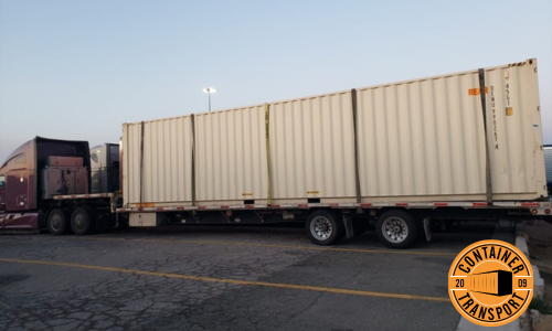 Container on a Trailer.