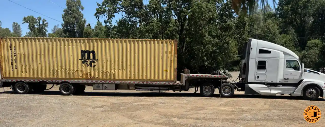 40 foot high cube container transport