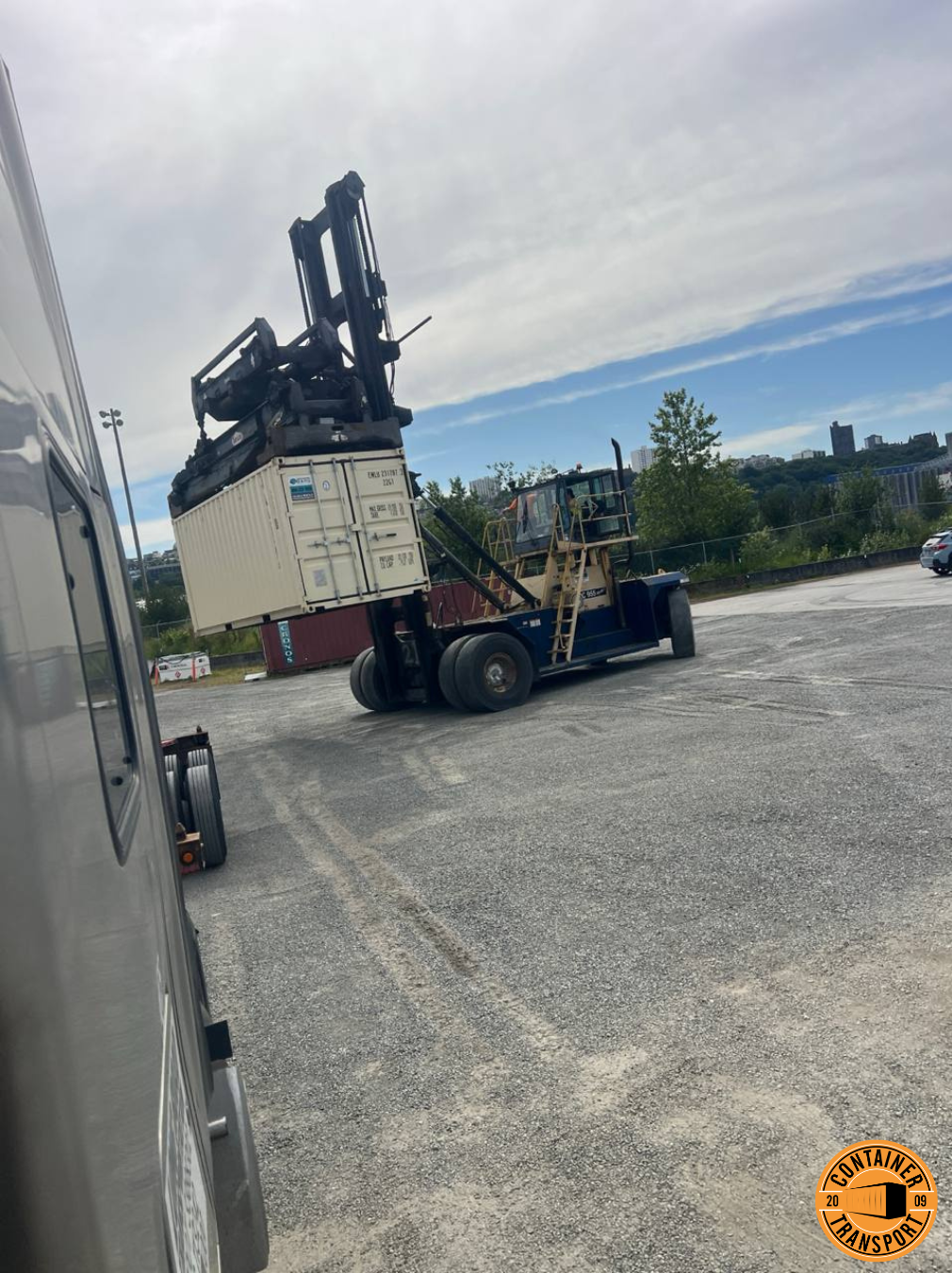 Transporting a container