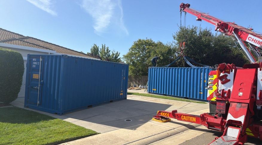 Transporting a container