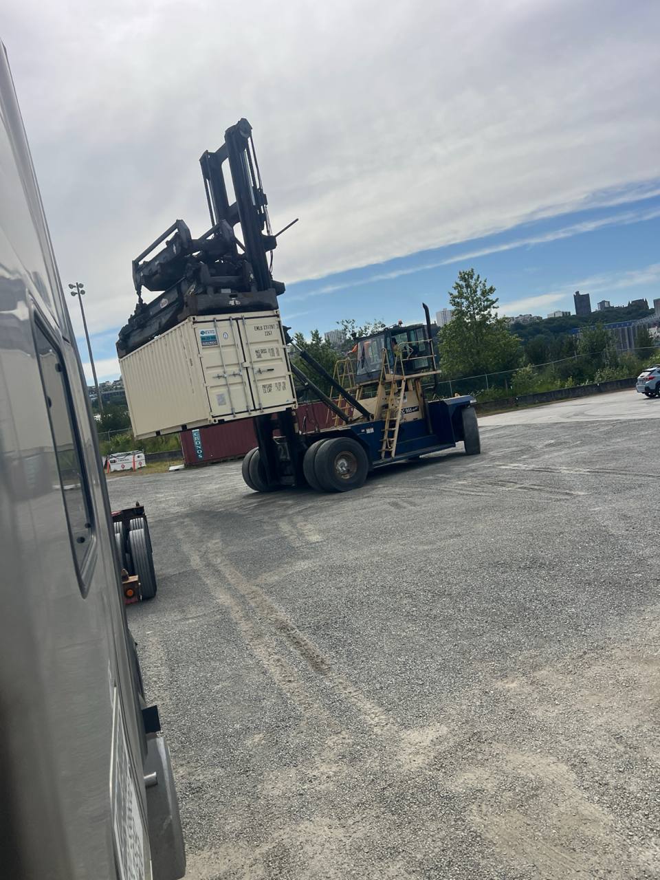 Transporting a container
