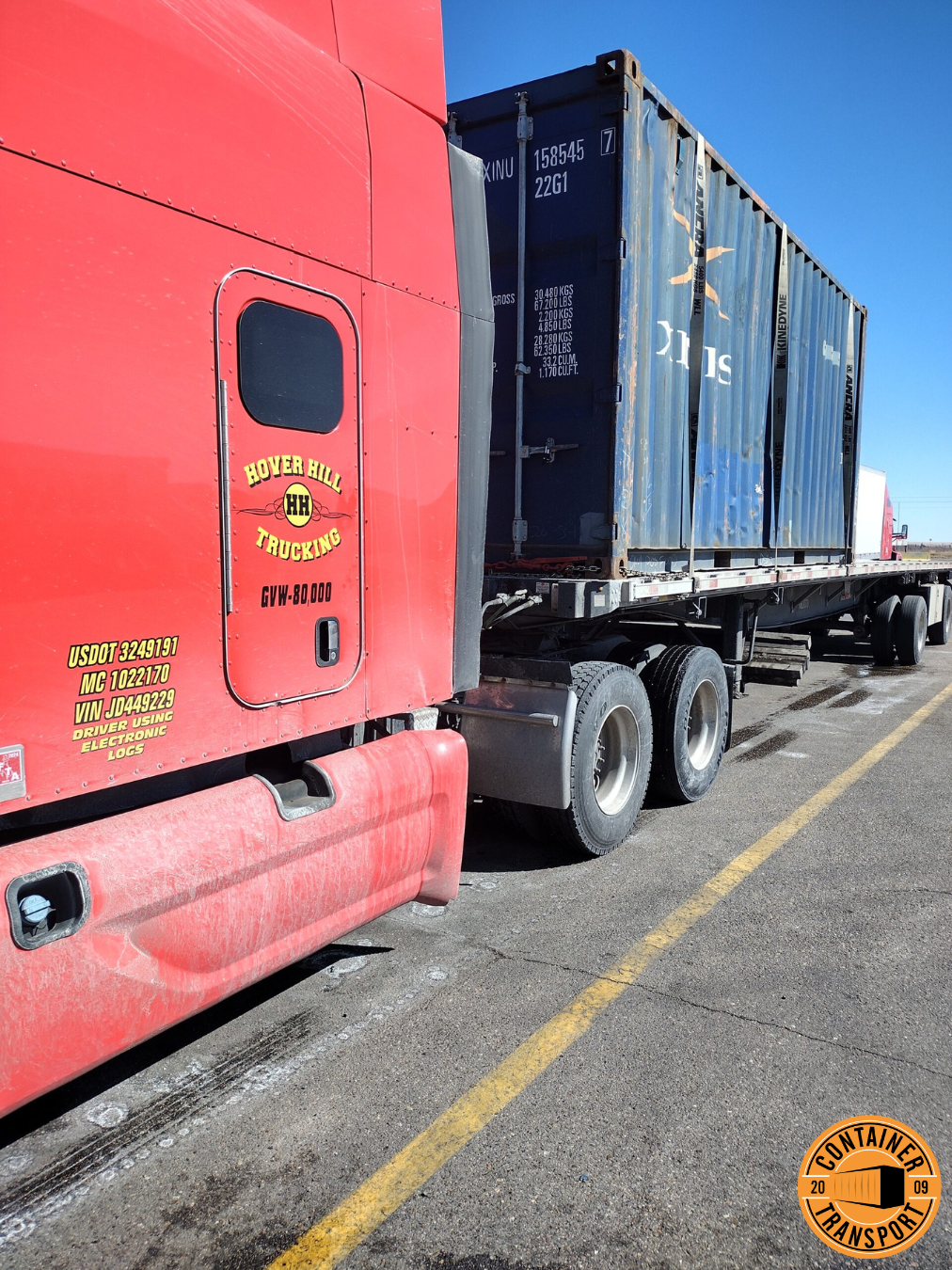 Transporting a container